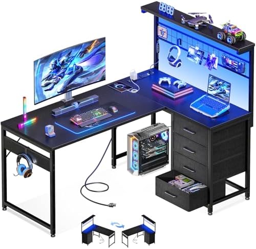 Gaming Desk With Hutch - Escritorio para Juegos en Forma de