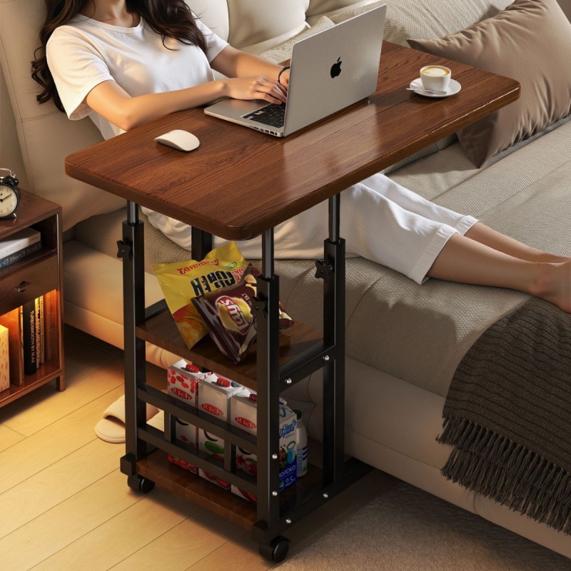 Office Furniture For Small Spaces - Mesa de Noche Móvil con Ruedas,