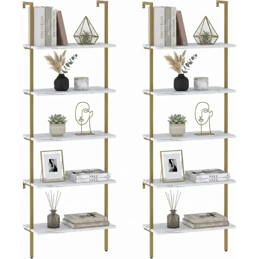 Bookshelf 5 Tier - Estantería de Madera de 5 Niveles