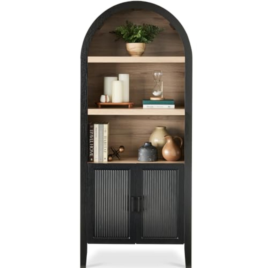Bookshelf 5 Tier - Armario de despensa arqueado de 183