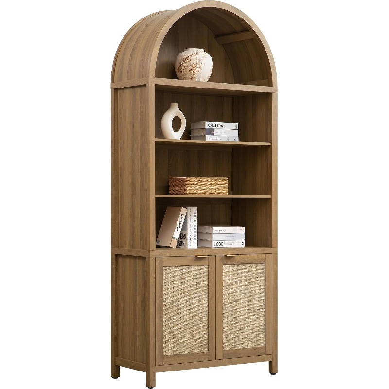 Bookshelf 5 Tier - SICOTAS Estantería Arqueada de 84.2