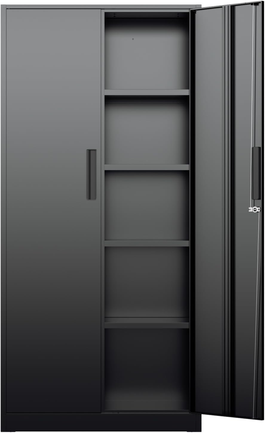 Office Storage Cabinet - Armario de Almacenamiento Metálico Alto, Organizador