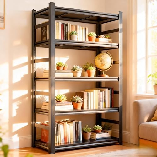 Bookshelf 5 Tier - Estantería Metálica de 5 Niveles con