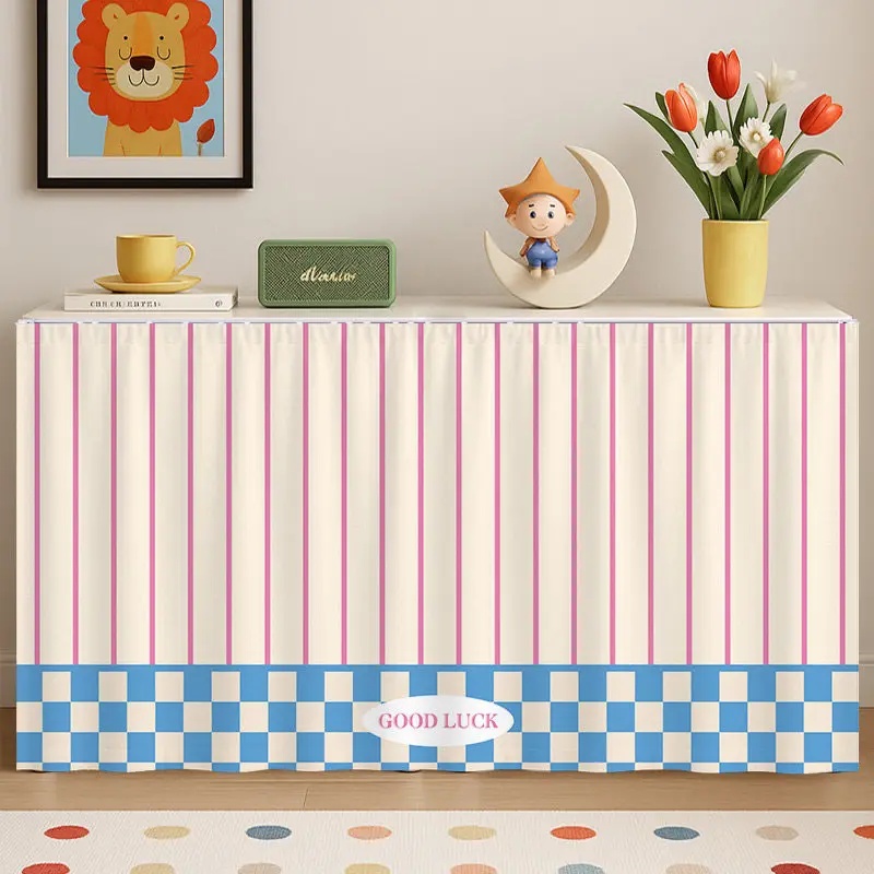 Office Storage Cabinet - VIKAMA Cortina de tela con borde