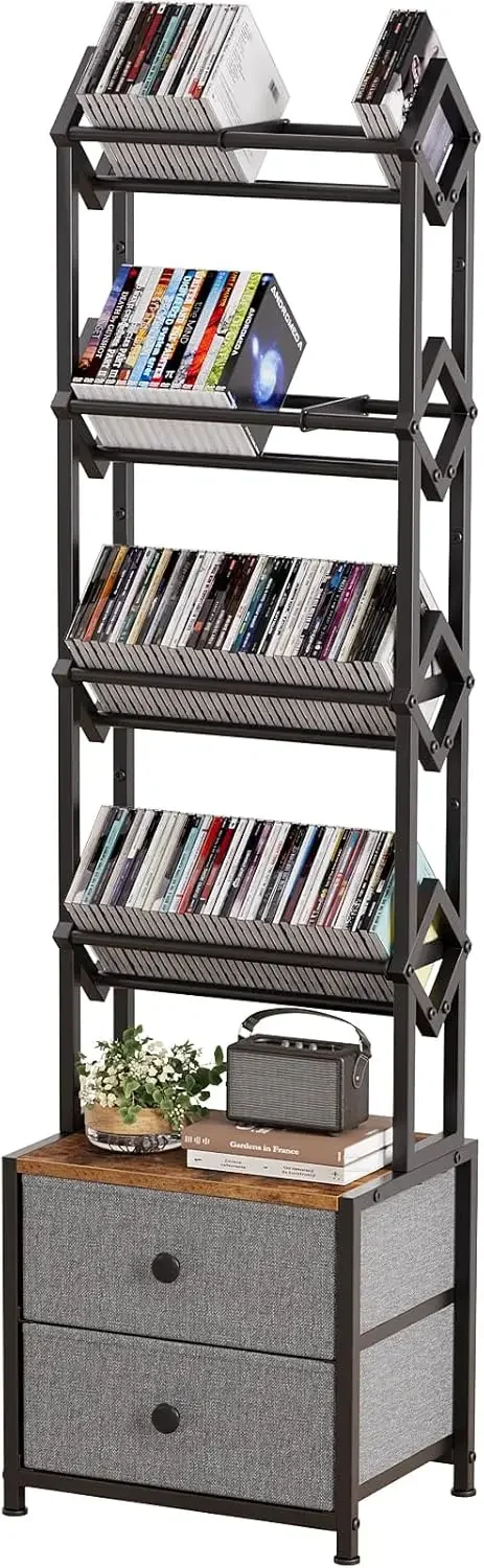 Bookshelf 5 Tier - Estante de Almacenamiento para CD con