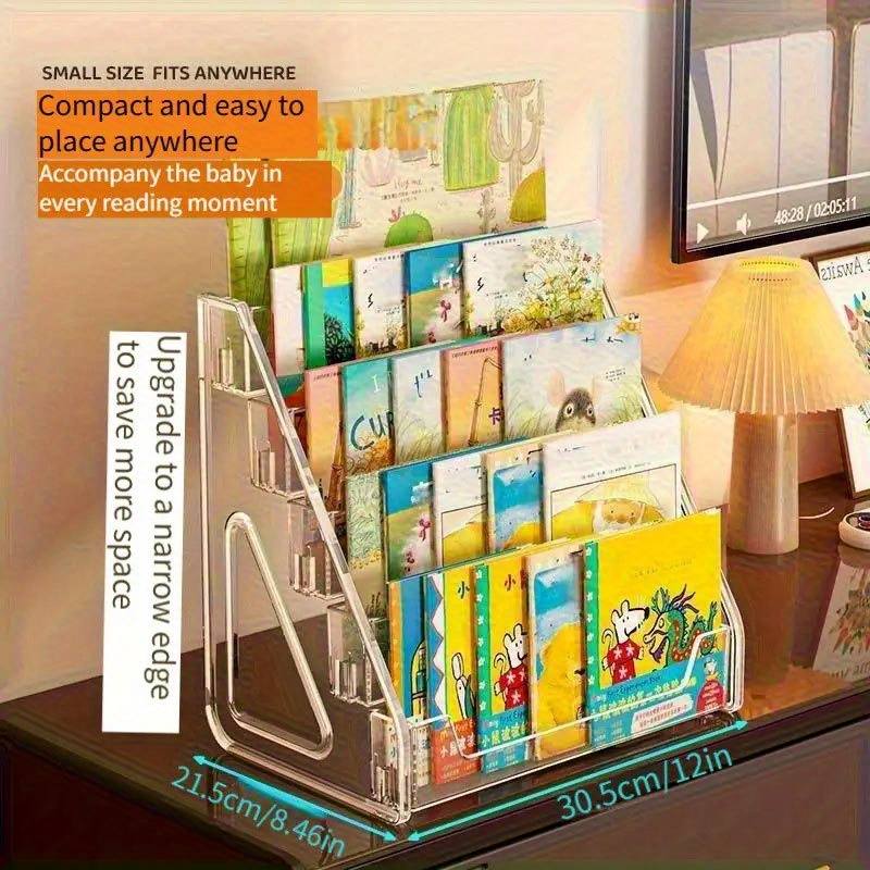 Estantería acrílica de 3/5 niv - Bookshelf 5 Tier reseña y precio