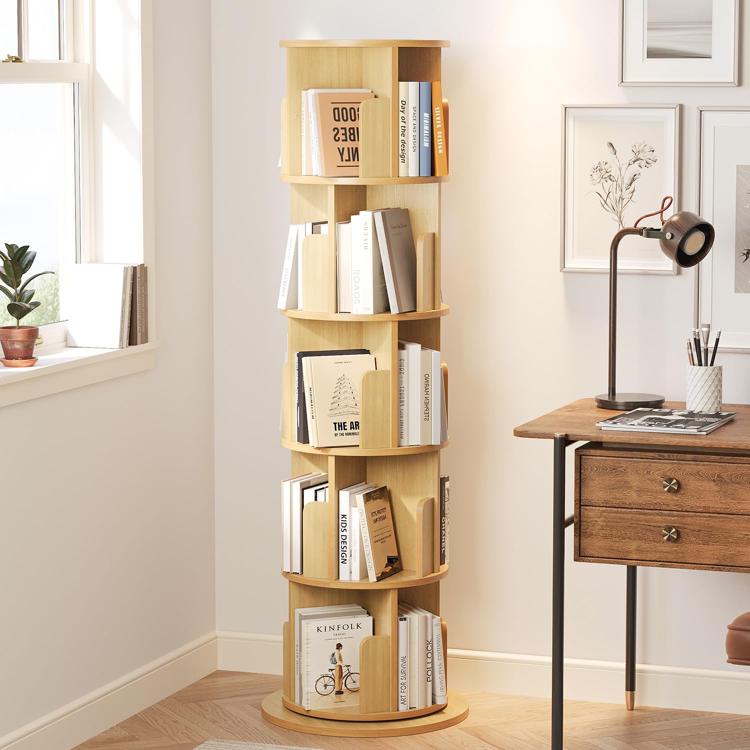 Gabinete para bebé de 5 nivele - Bookshelf 5 Tier reseña y precio