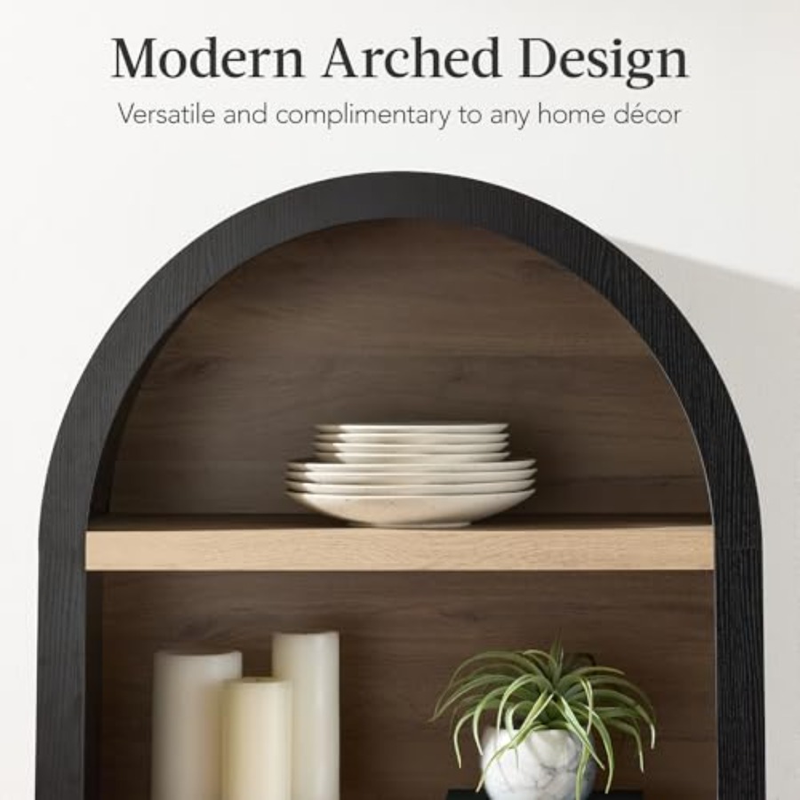 Armario de despensa arqueado d - Bookshelf 5 Tier reseña y precio