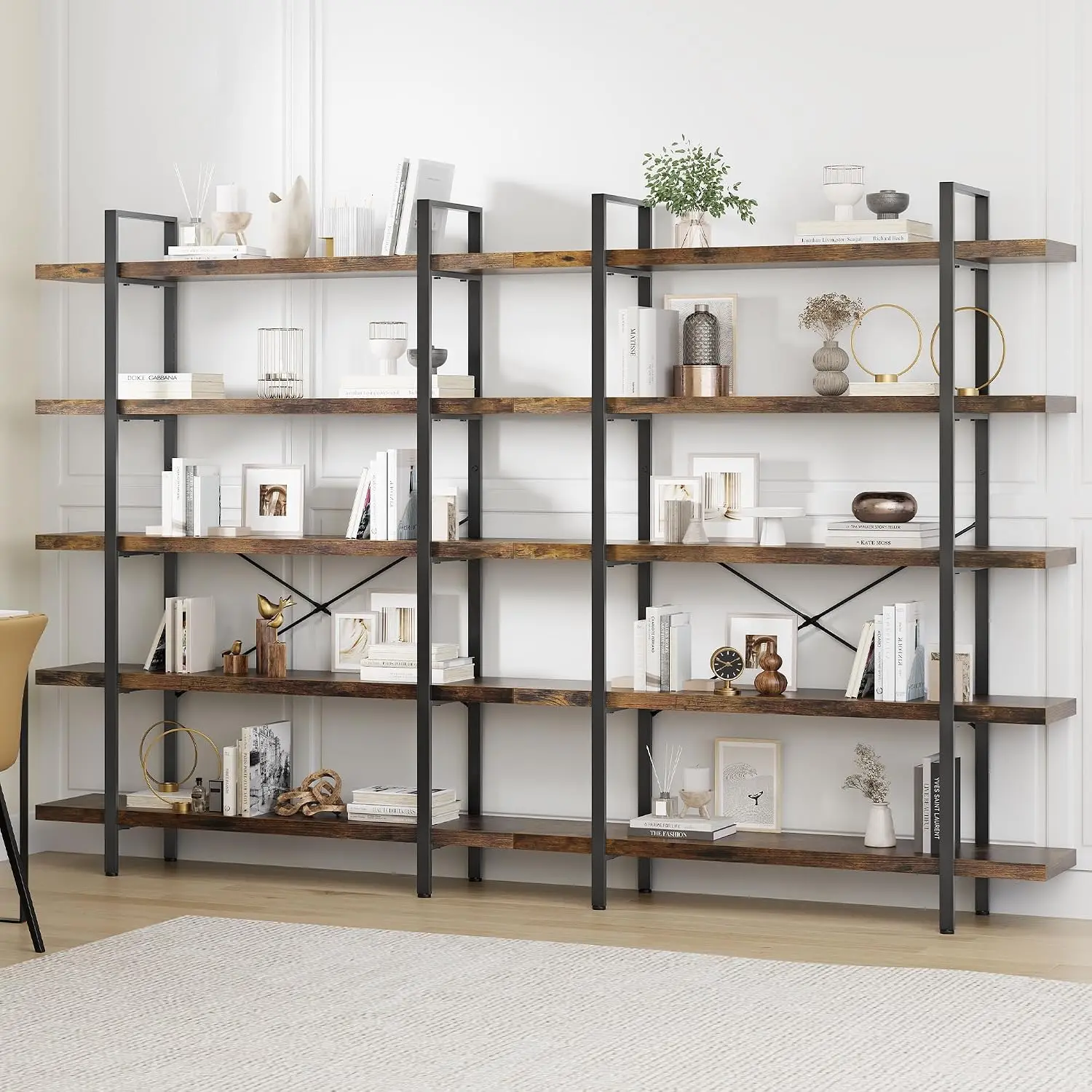 Juego de 2 estanterías, estant - Bookshelf 5 Tier reseña y precio