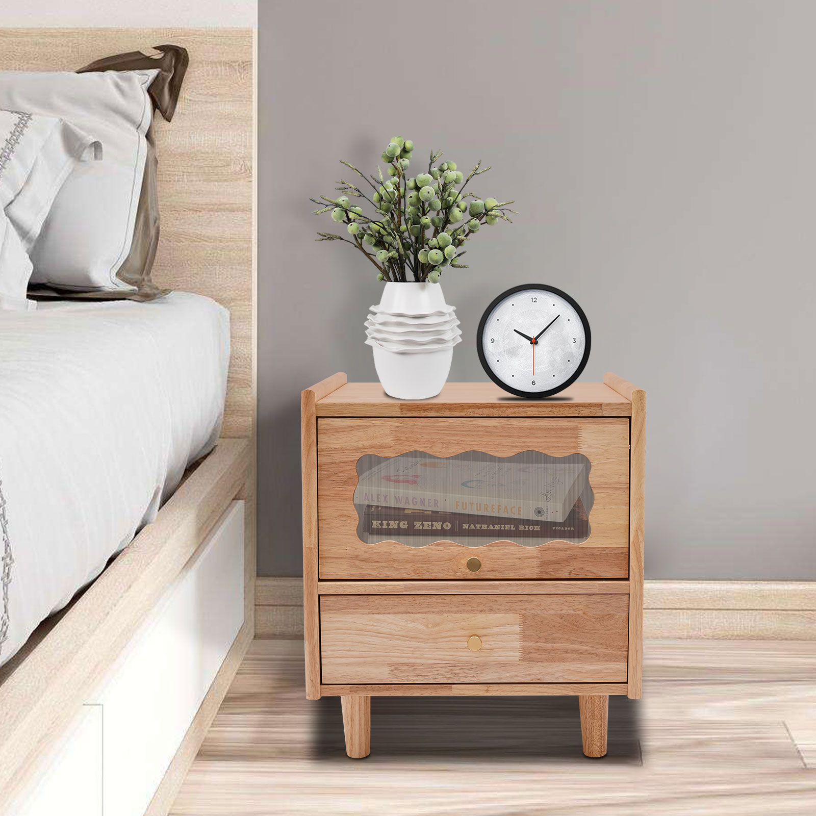 Mesita de noche de 2 niveles c - Office Furniture For Small Spaces reseña y precio