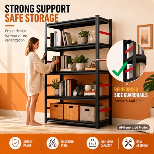 Estantería Metálica de 5 Nivel - Bookshelf 5 Tier reseña y precio