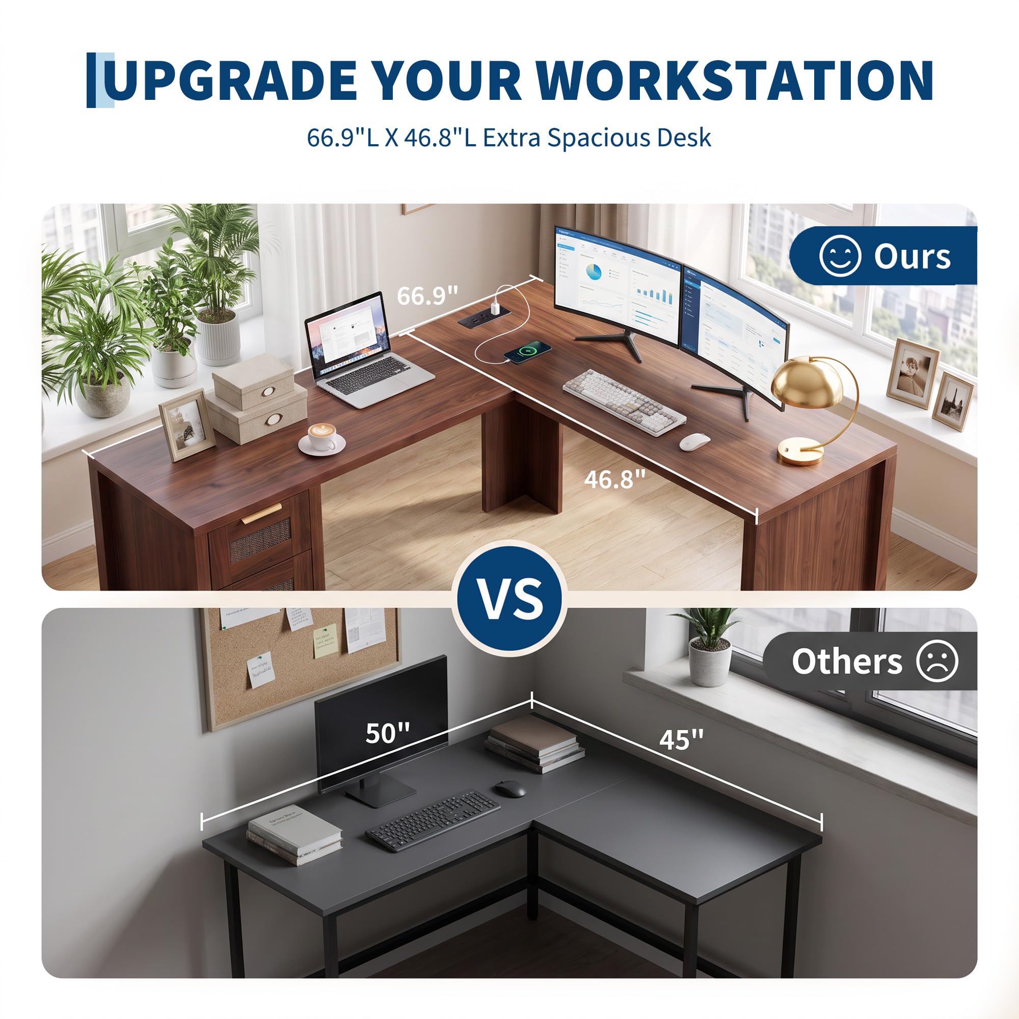 Escritorio de oficina en forma - Office Furniture For Small Spaces reseña y precio