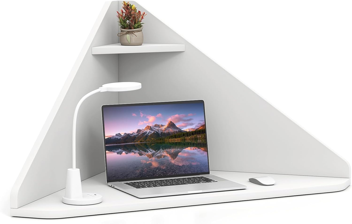 Escritorio Esquinero Flotante  - Office Furniture For Small Spaces reseña y precio