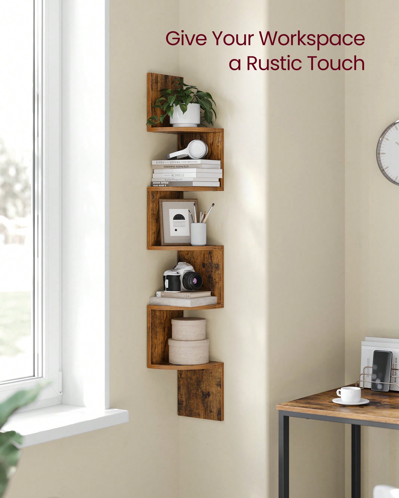 Estante Flotante de Esquina de - Bookshelf 5 Tier reseña y precio
