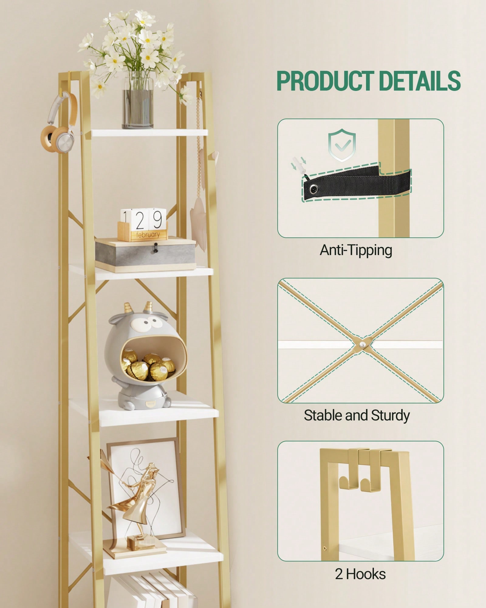 Estantería de 5 Niveles Tipo E - Bookshelf 5 Tier reseña y precio