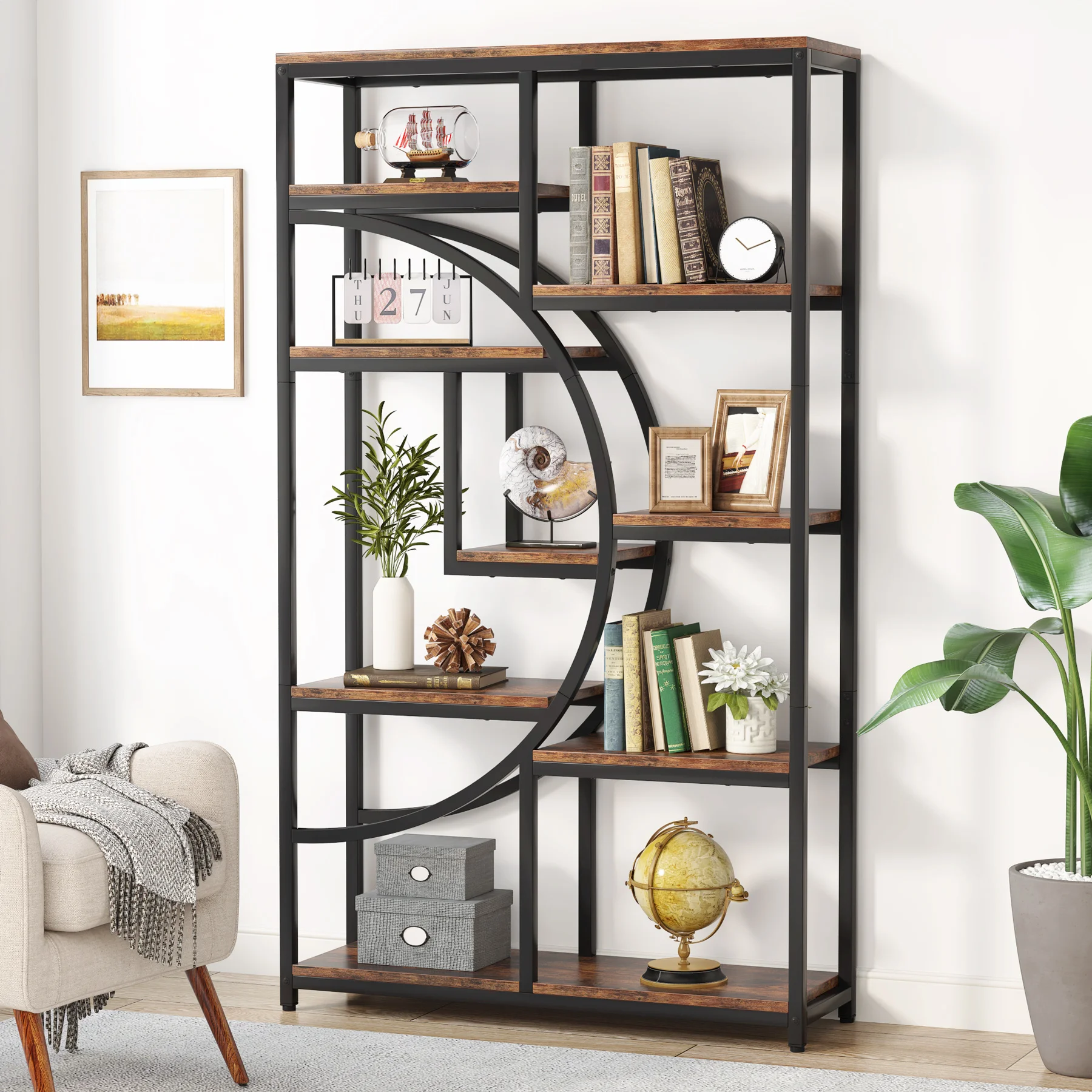 Tribesigns Estantería industri - Bookshelf 5 Tier reseña y precio