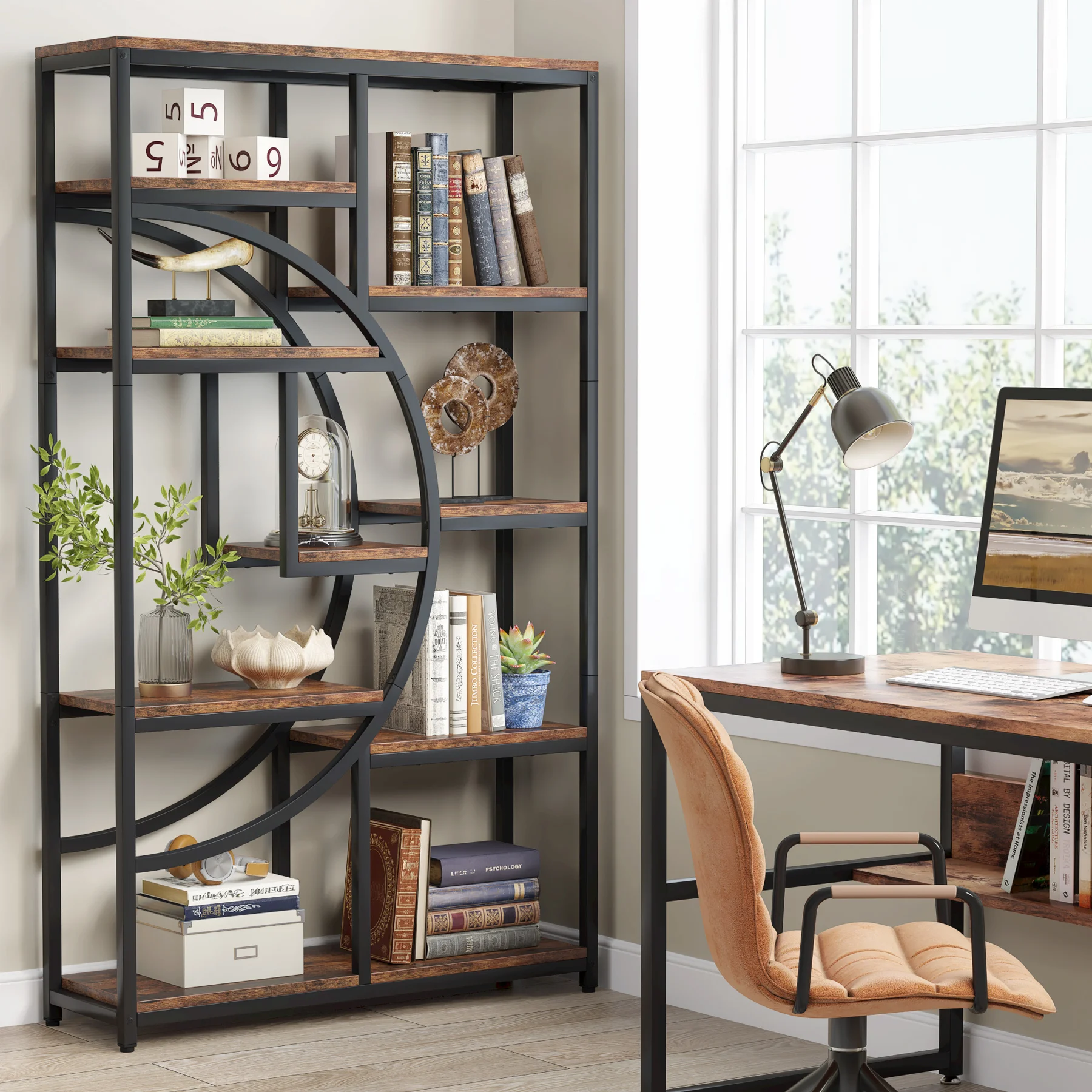 Tribesigns Estantería industri - Bookshelf 5 Tier reseña y precio